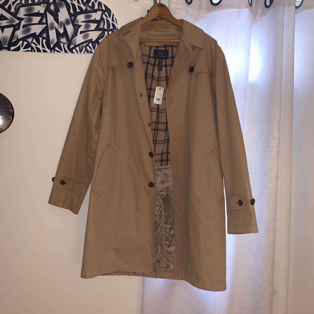Brooks Brothers Cotton Classic Trench Coat with Removable Liner